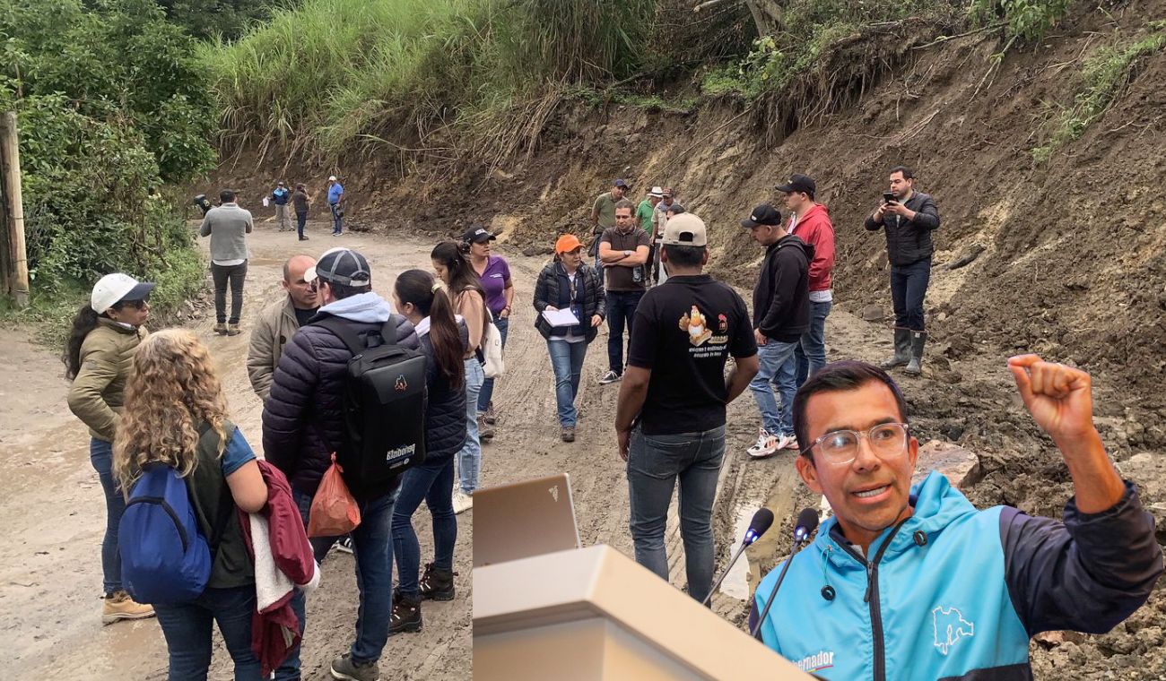 Obras exprés en vía La Calera gobernador ya marcó los tramos