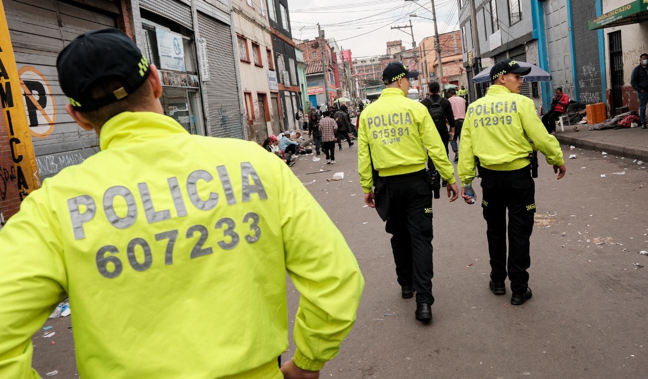 Policías de Bogotá