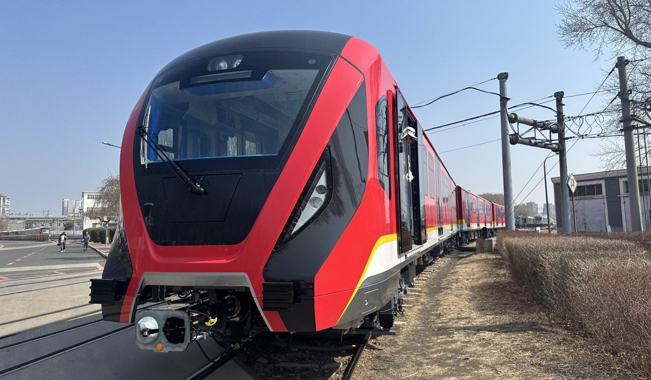 Primer tren del metro de Bogotá