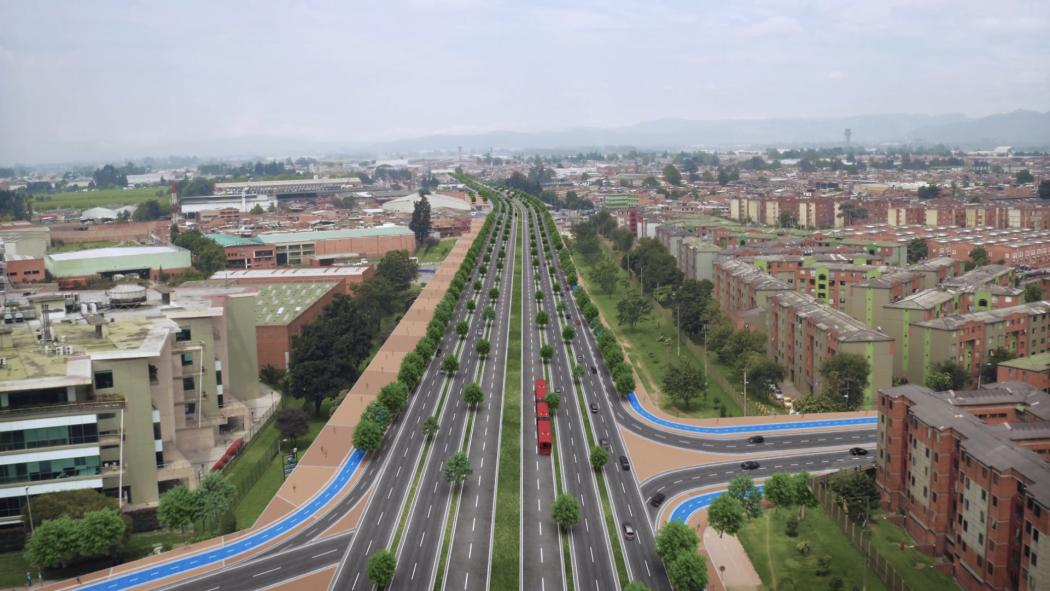 Diseño de como quedaría la Calle 13 después de obras