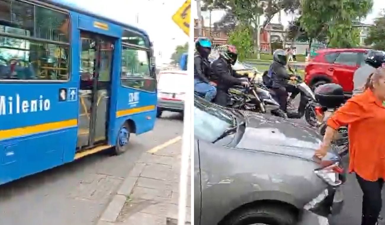 Choque múltiple en Puente Aranda
