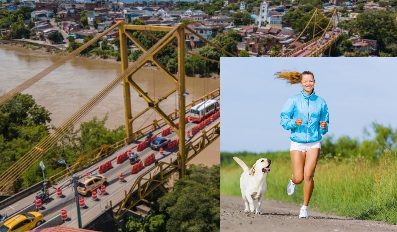 Amantes del running y los peludos carrera épica junto al río magdalena