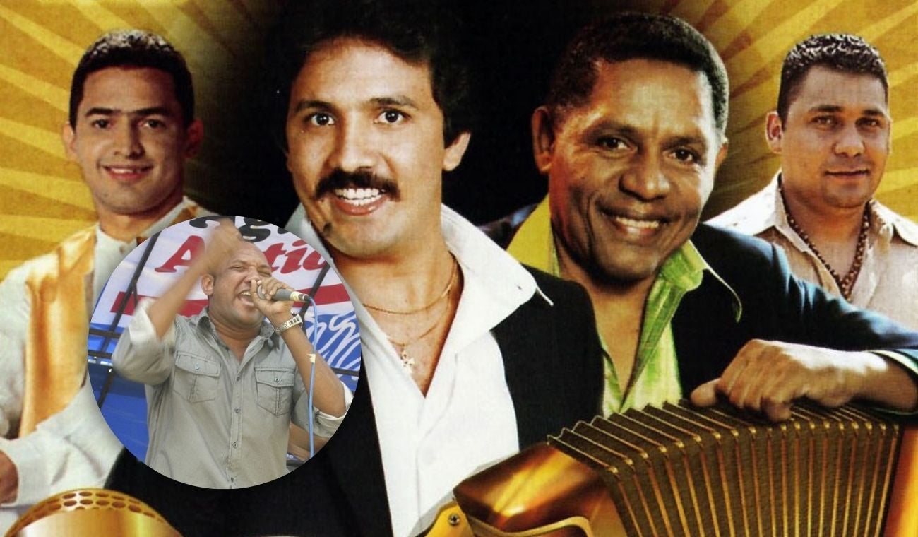 Integrantes del Binomio de Oro y el compositor Tico Mercado