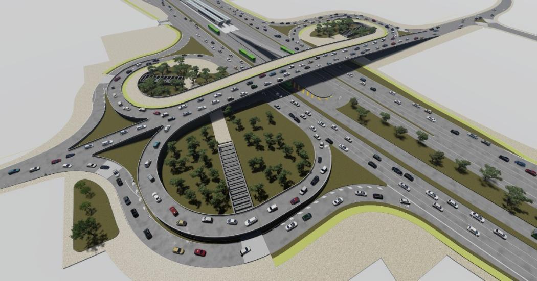 Diseño de como quedaría la Calle 13 después de obras