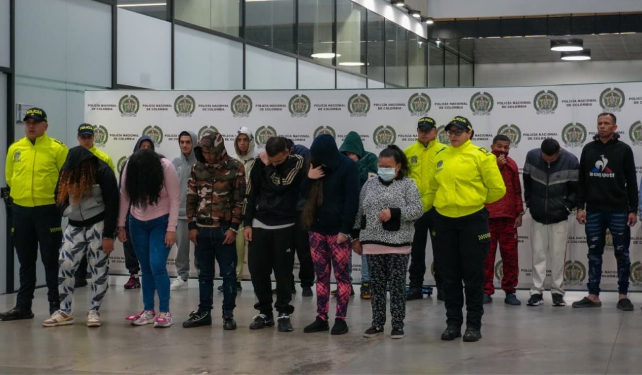 Policía capturó a integrantes de bandas delincuenciales