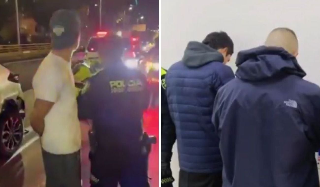 Capturados tras persecución en Bogotá