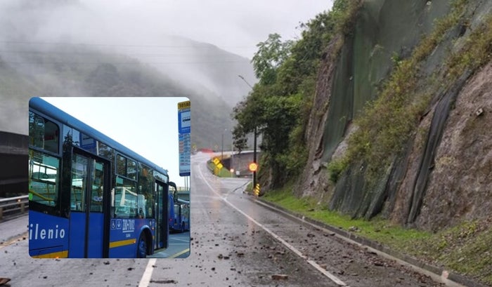 Cierre en la vía al Llano pega duro TransMilenio suspende servicios