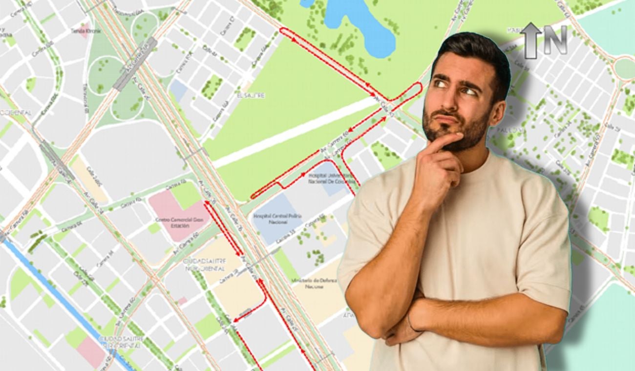 Cierres y desvíos viales en Bogotá por carrera atlética este fin de semana