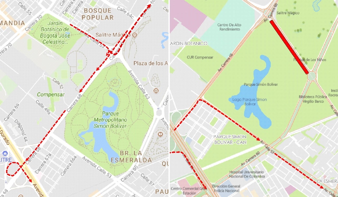 Cierres y desvíos viales en la calle 63 y avenida 68