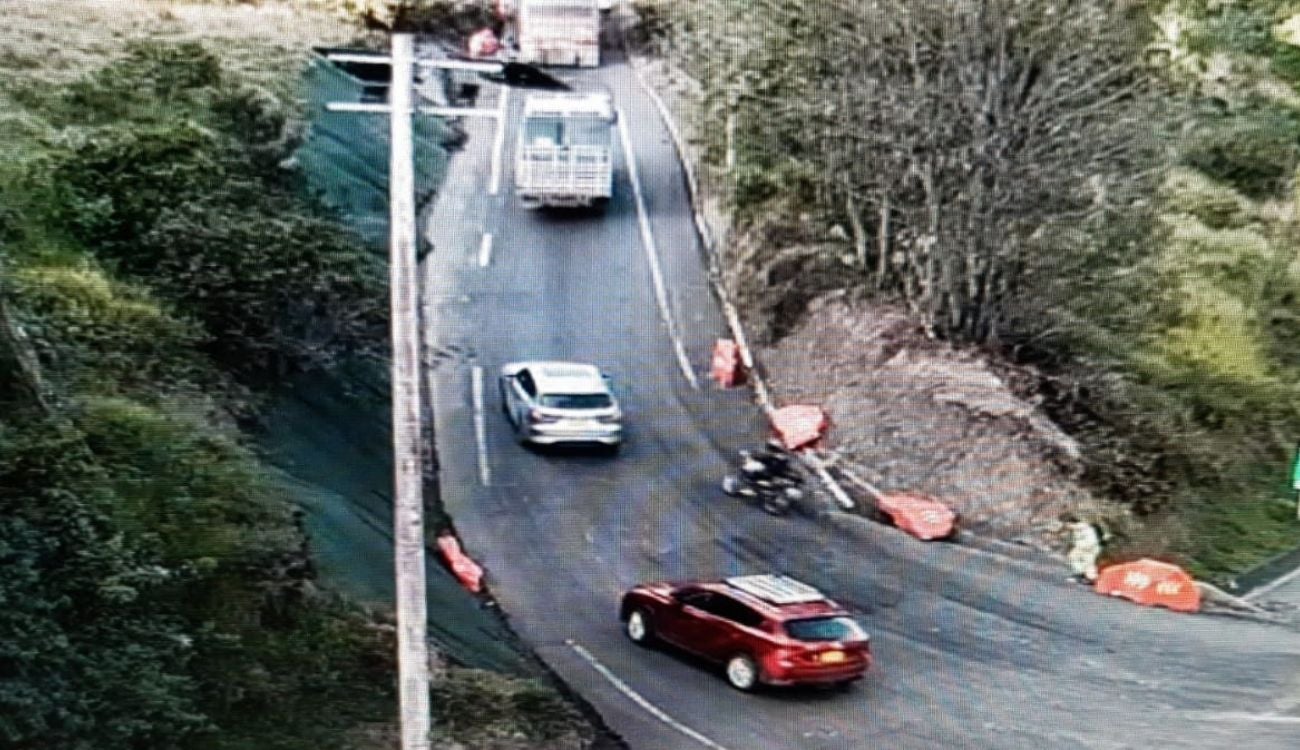 Este viernes la vía al Llano registra tránsito lento en el km 18