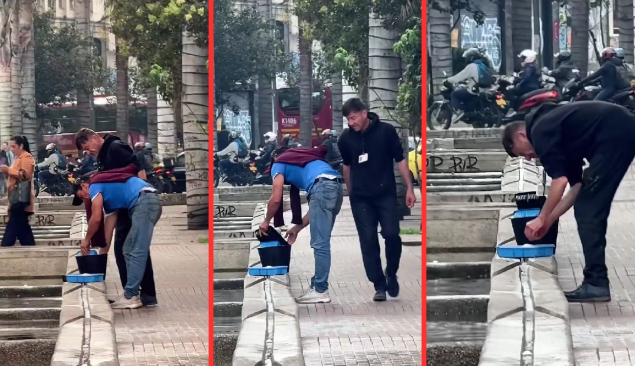 En video quedó registrado el momento en que presuntos vendedores lavan pollo en las aguas del canal San Francisco, en Bogotá.