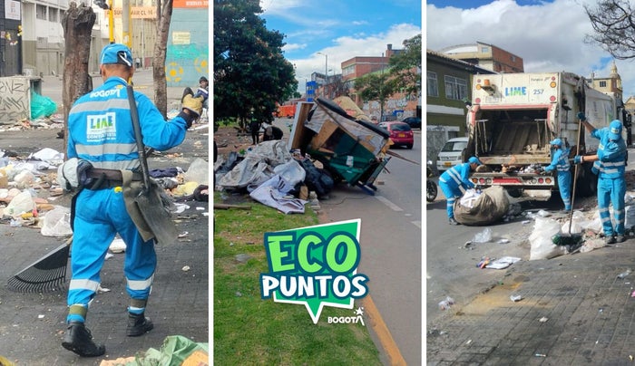 Localidades con Ecopuntos en Bogotá del 15 al 20 de septiembre