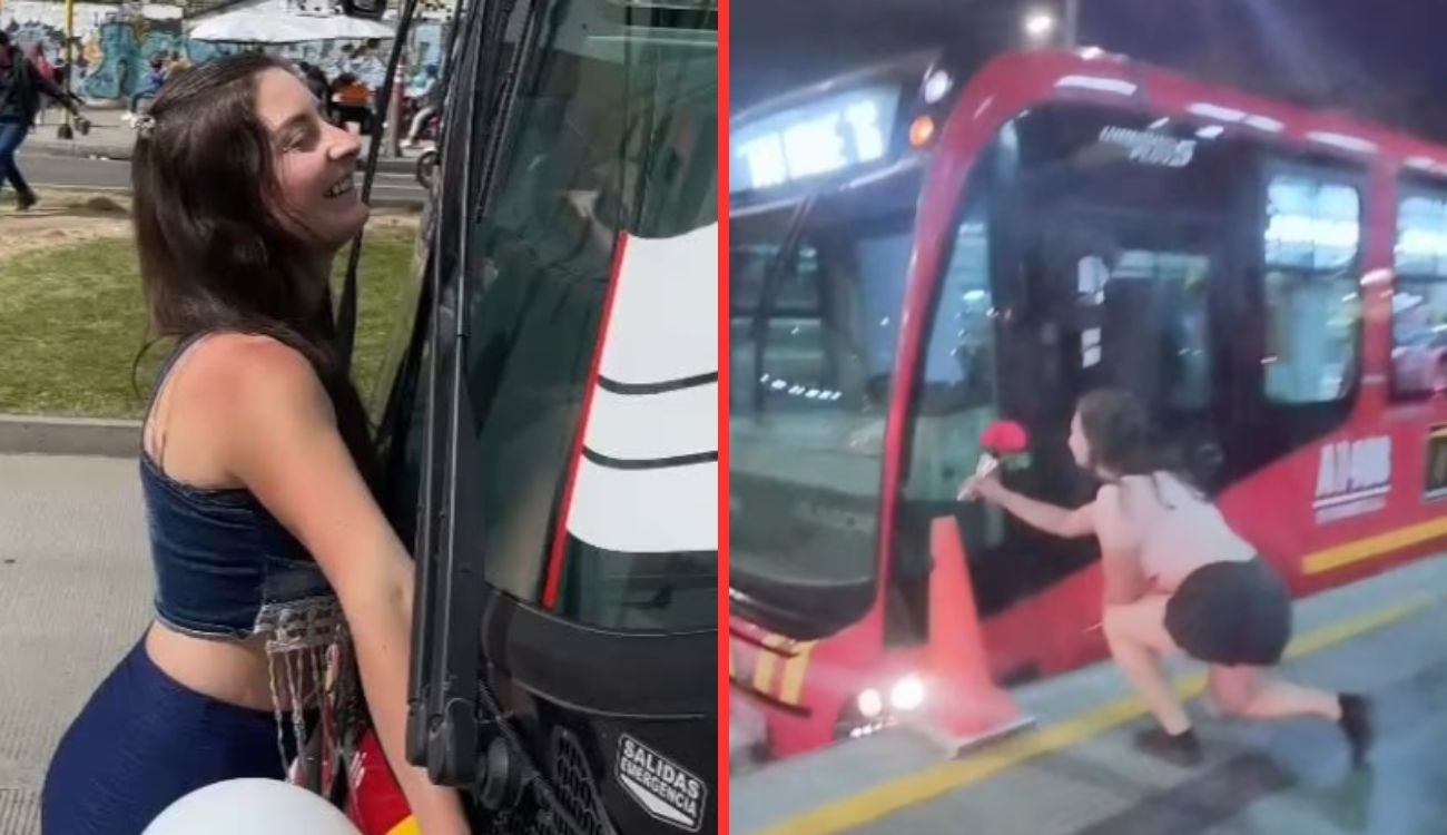 Mujer se casó con un TransMilenio y contó qué ruta es su padrino de bodas