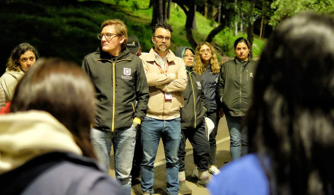 Funcionarios de la Alcaldía de Bogotá, en el parque Nacional