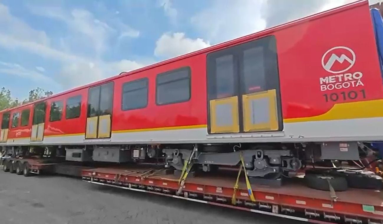 Trenes del Metro de Bogotá llegan al país