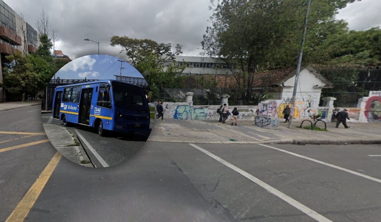 Manifestación en la Universidad Pedagógica