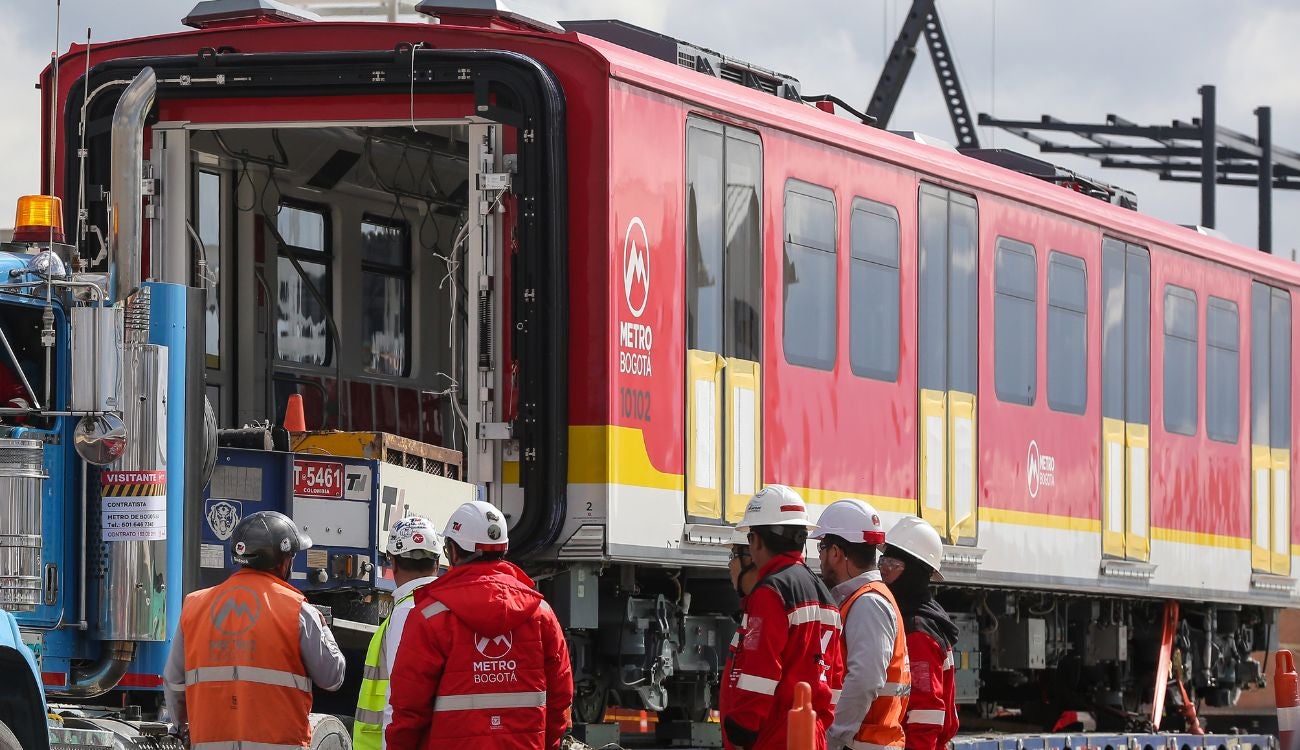 Todo listo para los ensayos del primer tren del Metro de Bogotá