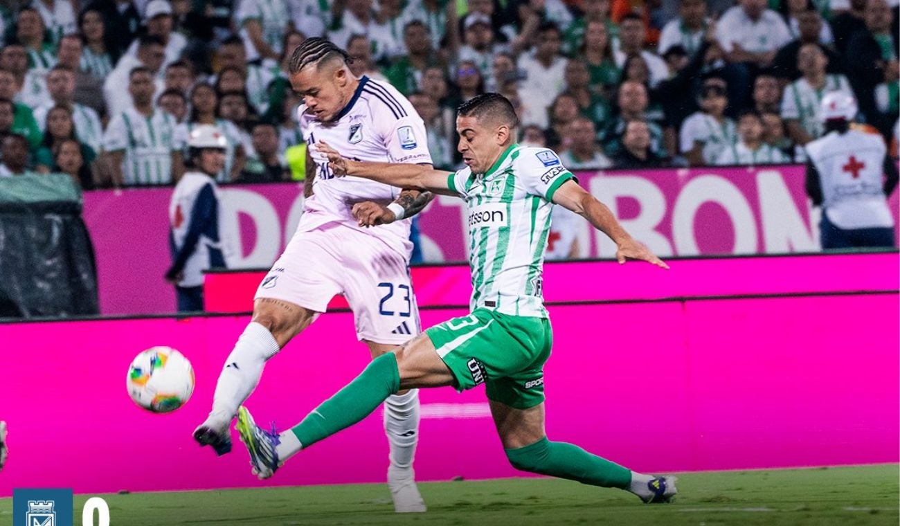 Atlético Nacional derrotó 2-0 a Millonarios en el Atanasio Girardo