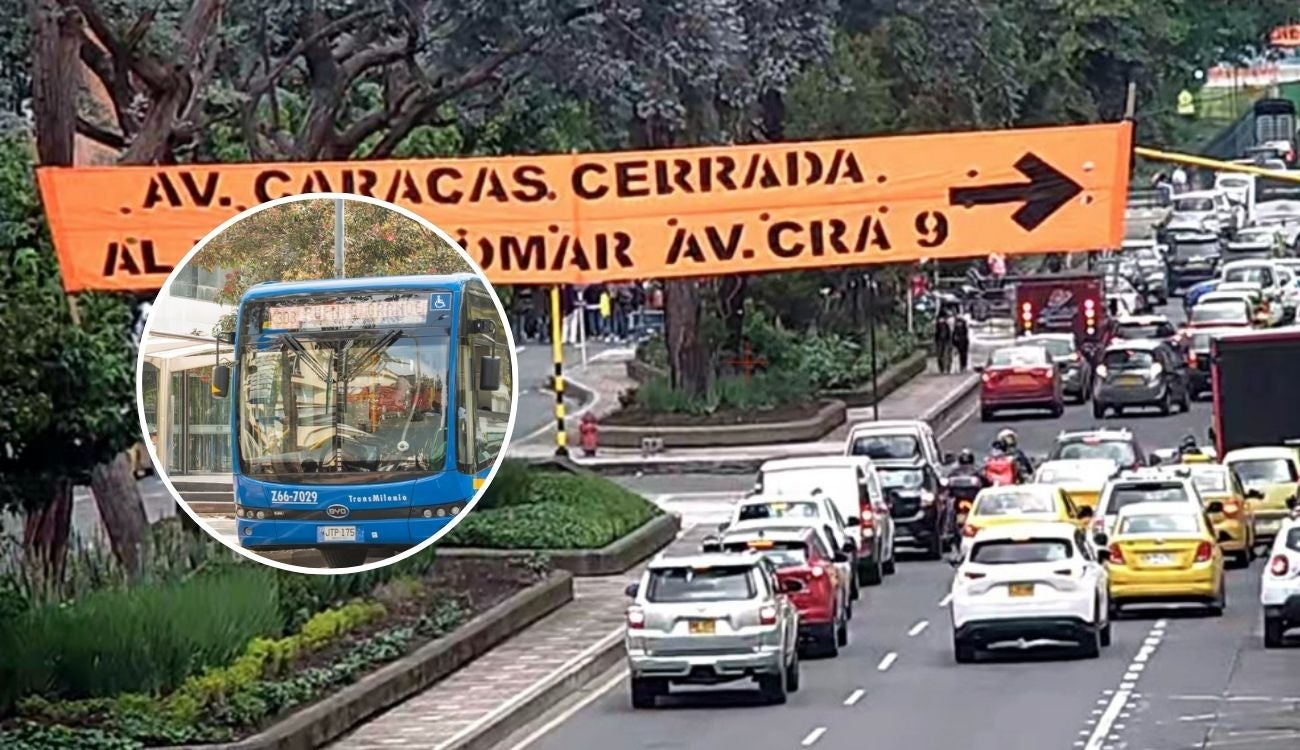 Rutas de TransMilenio se desvían por bloqueos en la calle 72