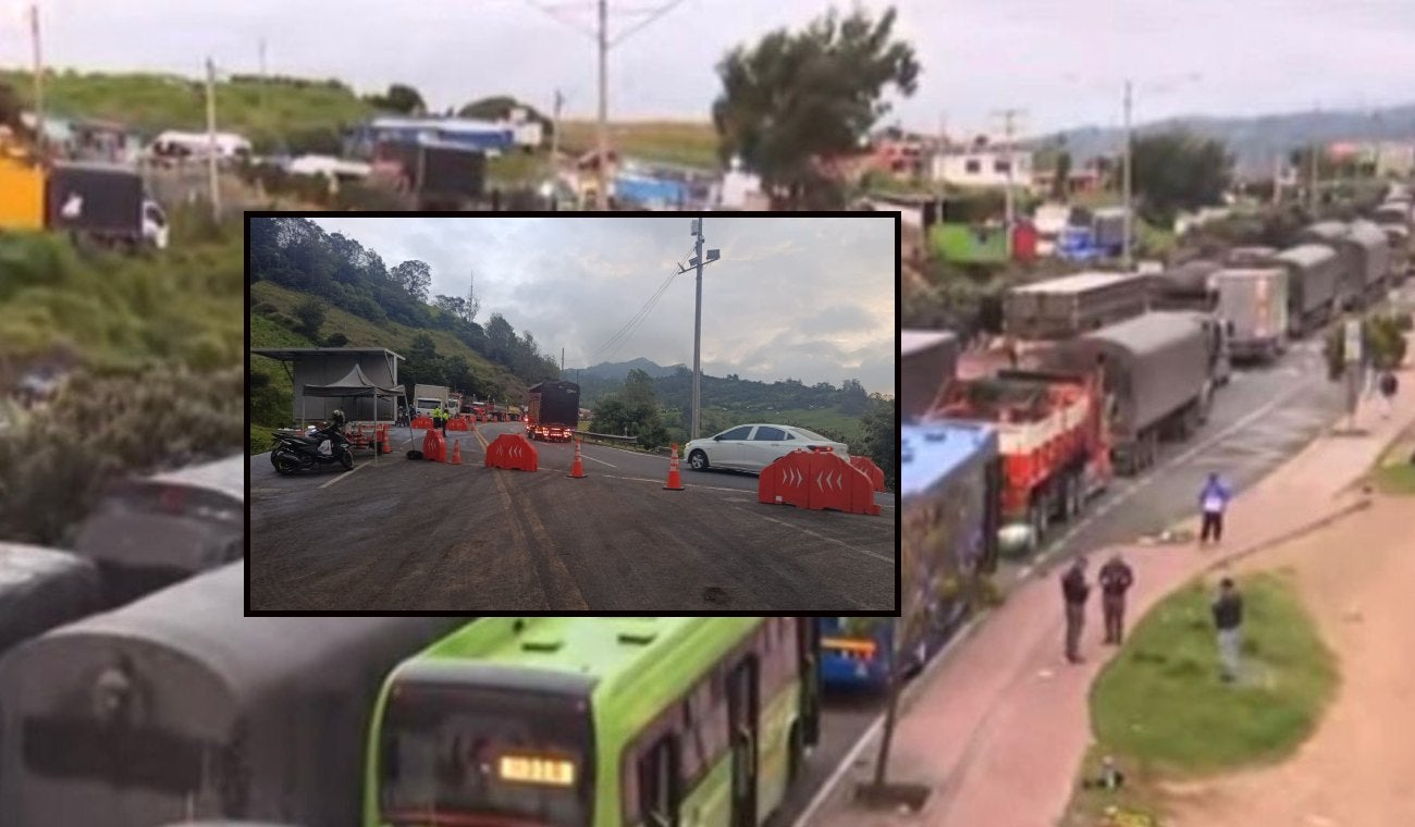 Trancones en Yomasa por problemas en la vía al Llano