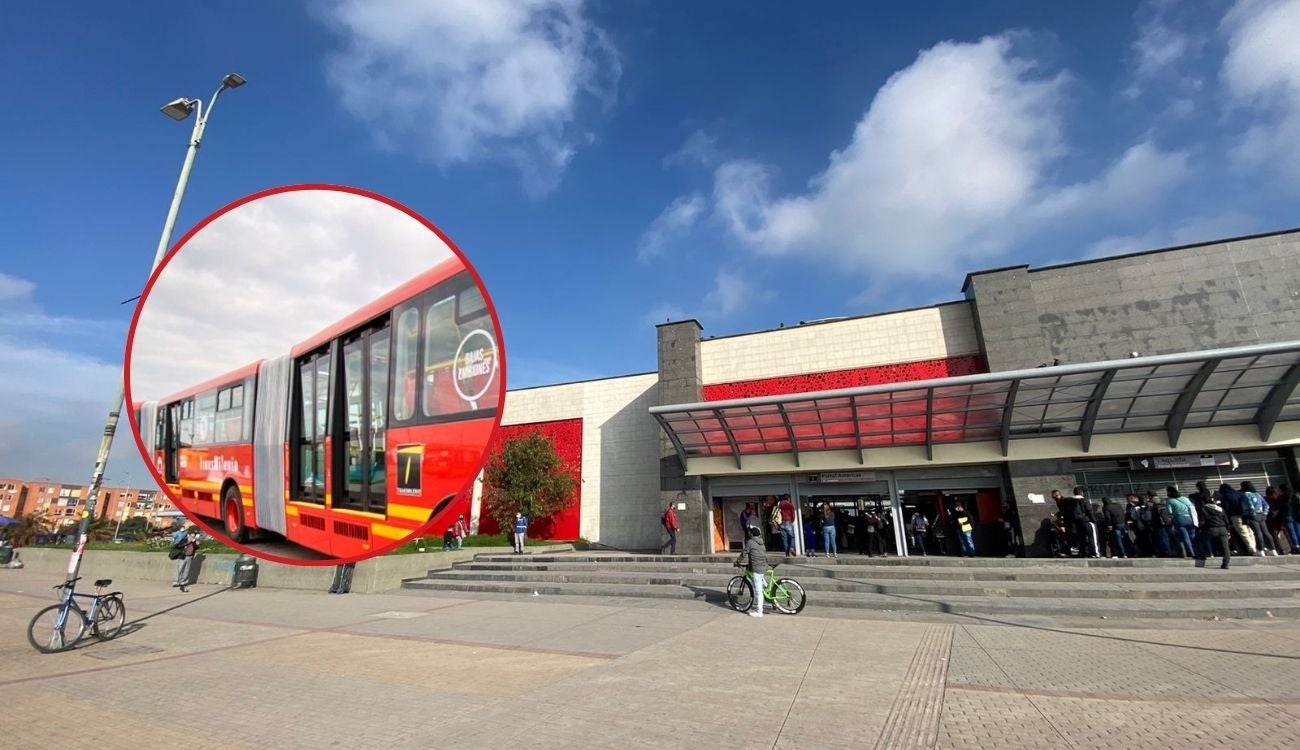 Caos en el Portal Américas: trancones represan buses de TransMilenio