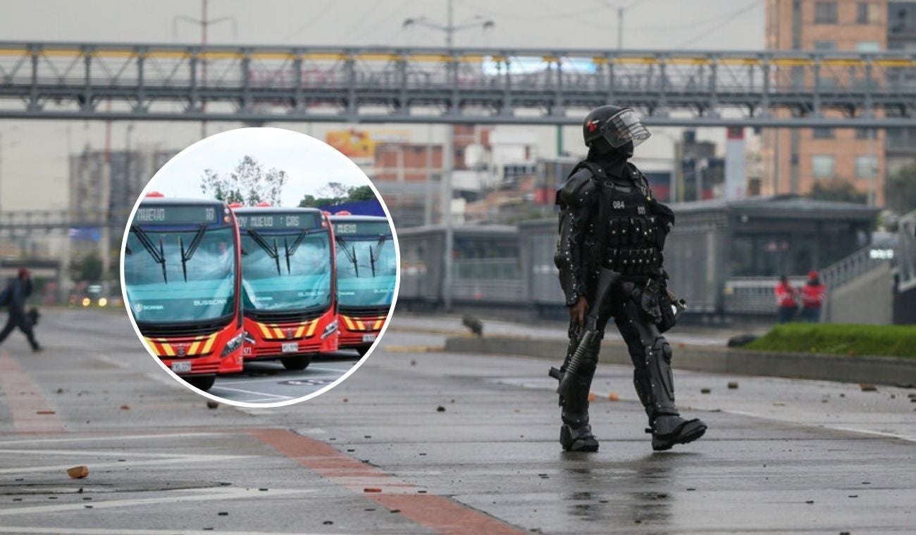 Protestas en la Nacional bloquean la NQS y la calle 26: TransMilenio desvía rutas