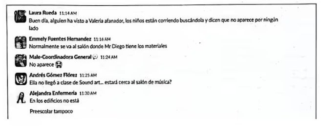 Chats sobre Valeria Afanador