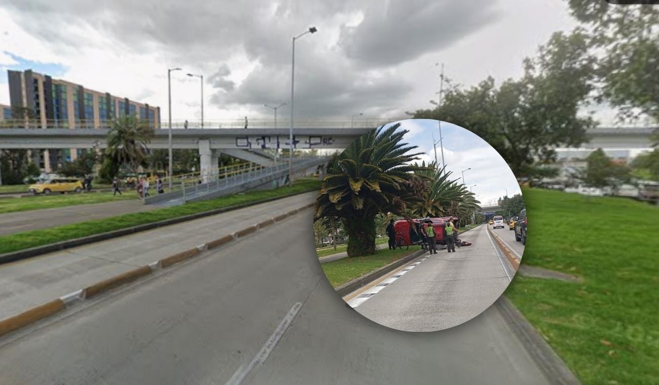 Accidente en la Calle 26 con Avenida Cali