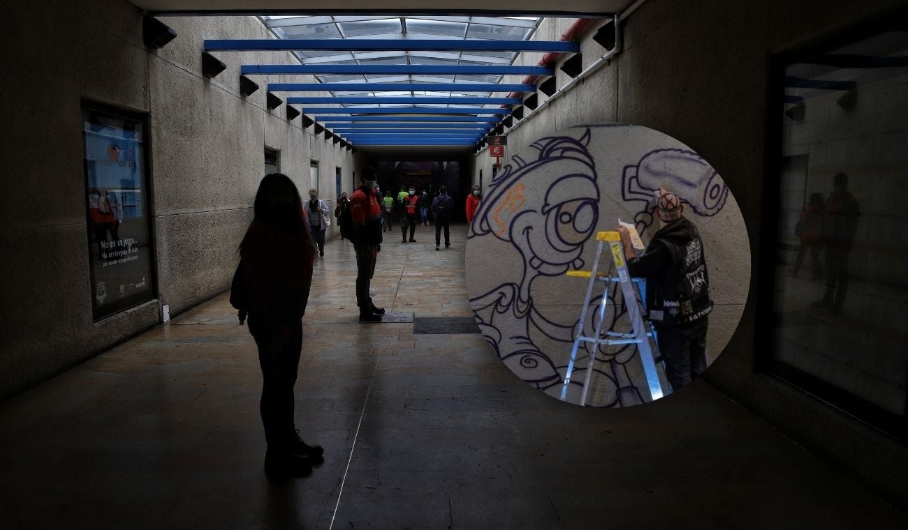 Obra de arte en el Portal de Suba