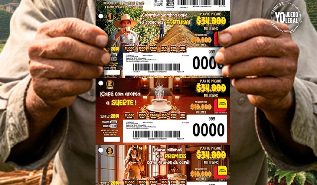 Billete Lotería de Bogotá 2 de octubre