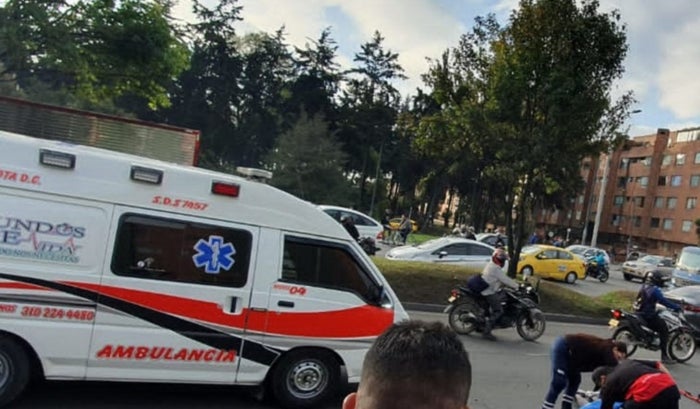 Ciclista muerto en la avenida Ciudad de Cali