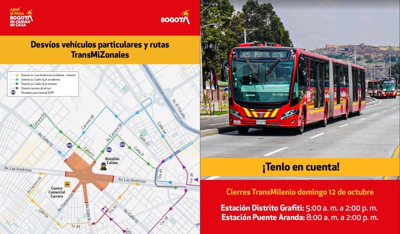 Zona de implosión y cierres viales