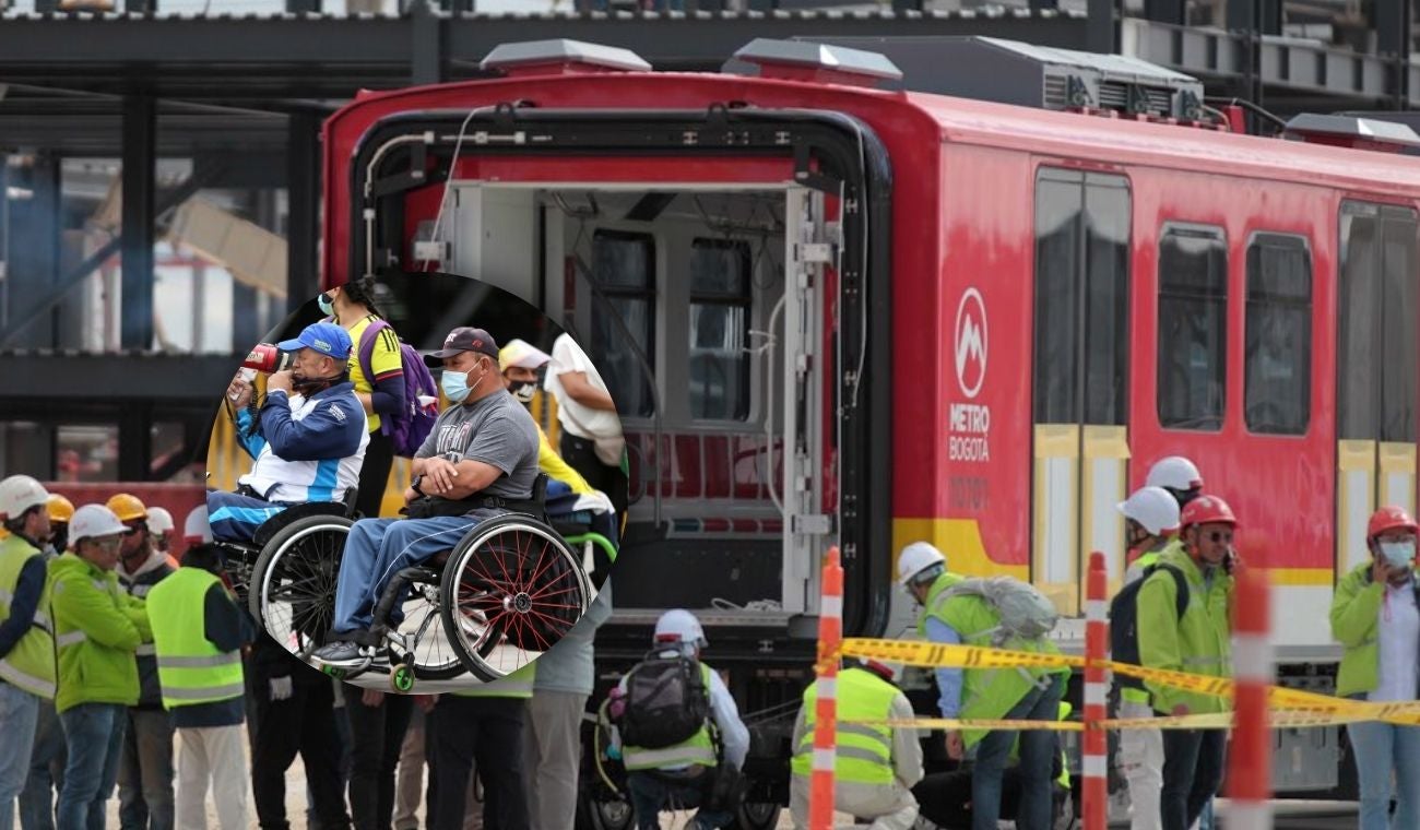 Zona para discapacitados en el Metro