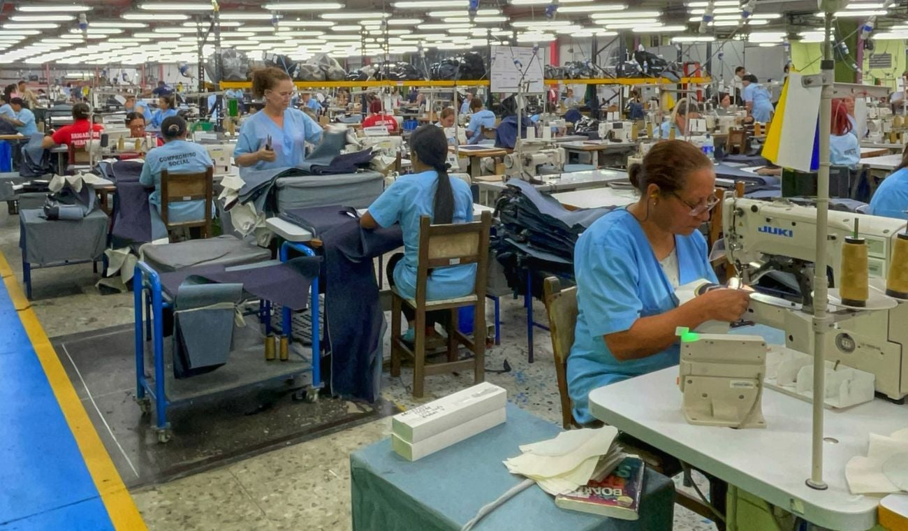 Trabajadoras de fábrica textil