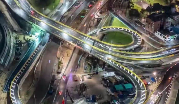 Entregarían megaobra con años de retraso atraviesa una montaña de Bogotá