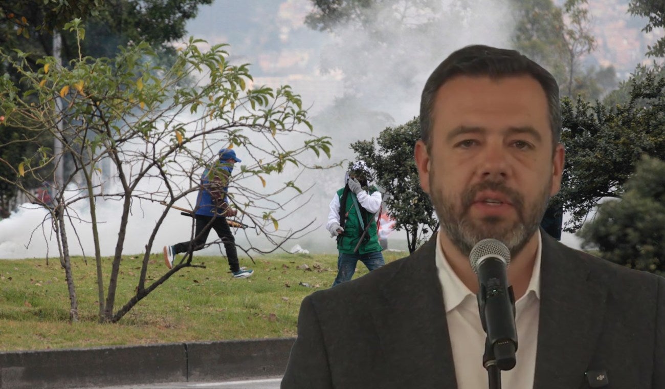 Alcalde Carlos Fernando Galán denuncia por terrorismo a responsables de disturbios en Bogotá