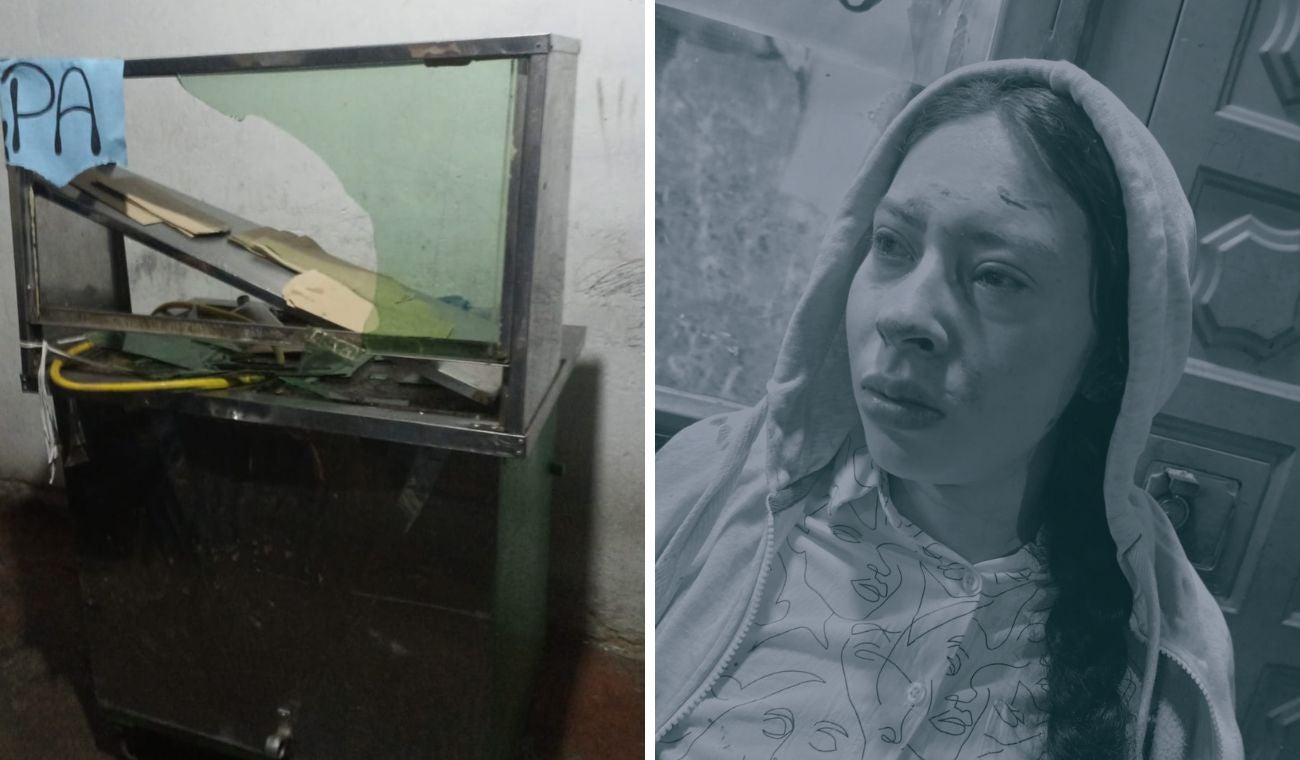 Laura Rojas, mujer agredida