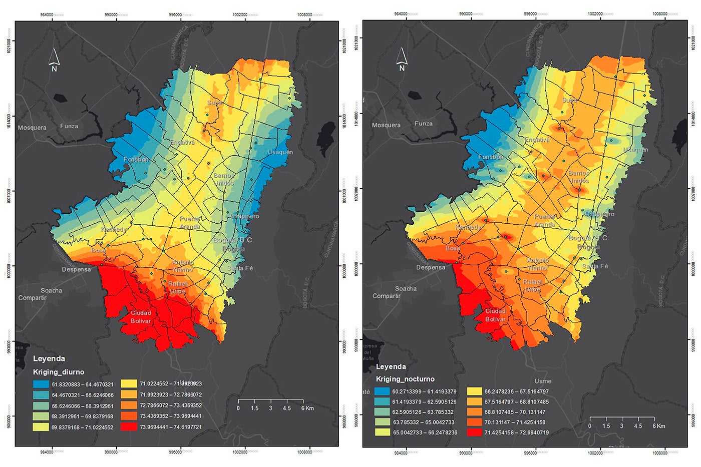 Mapa de Ruido en Bogotá