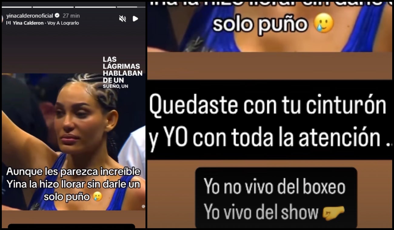 Mensaje de Yina Calderón contra Andrea Valdiri