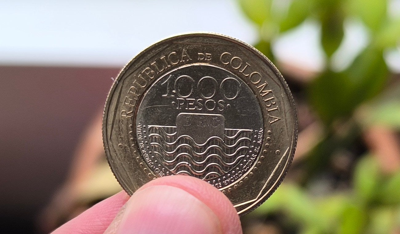 Moneda de 1.000 pesos colombianos