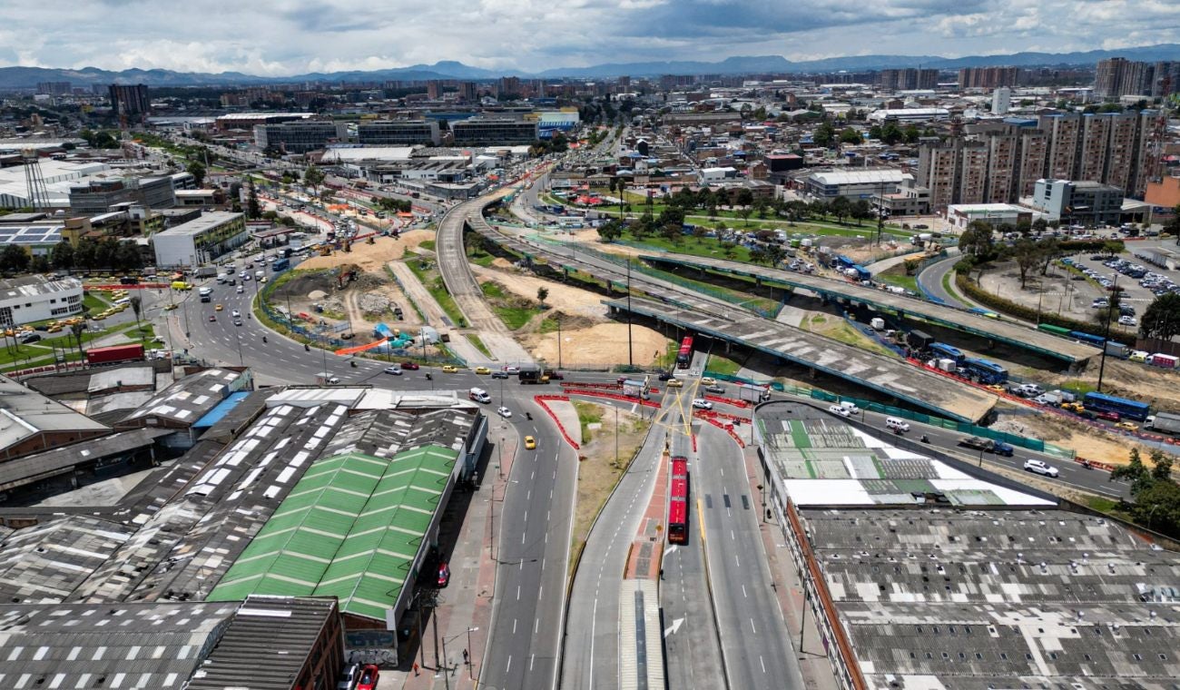 Zona de la implosión en Puente Aranda