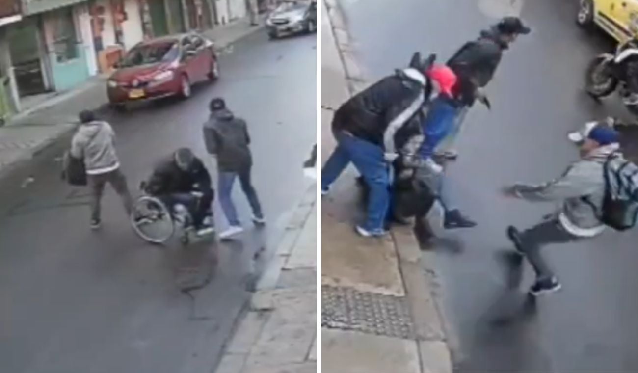 Robo a hombre de silla de ruedas