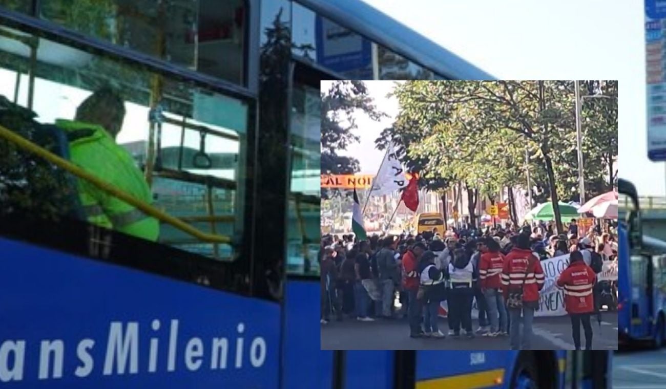 Trancón en la 73 con 9 TransMilenio activo desvío masivos