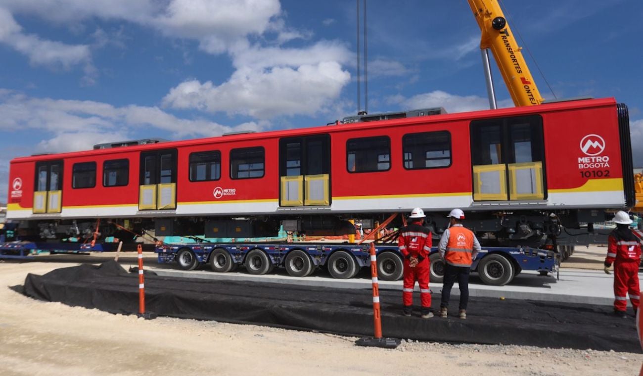 Trenes de la primera línea del Metro de Bogotá