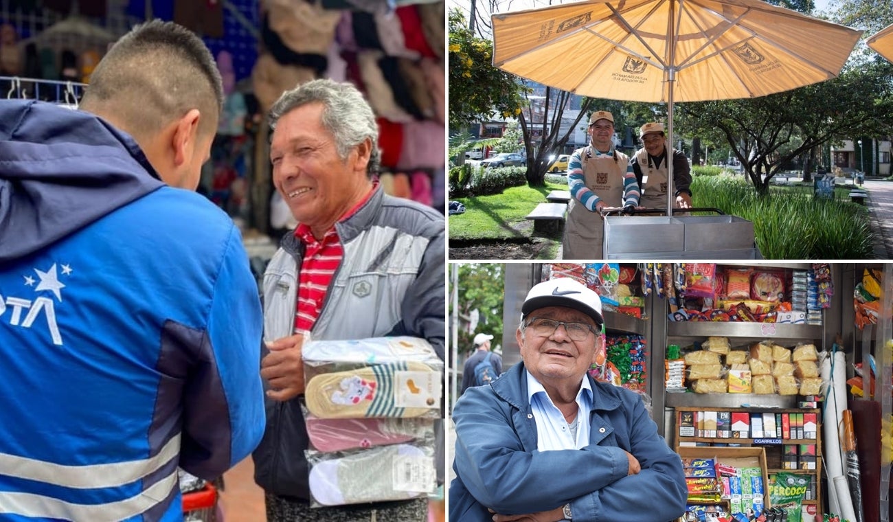 Vendedores informales en Bogotá