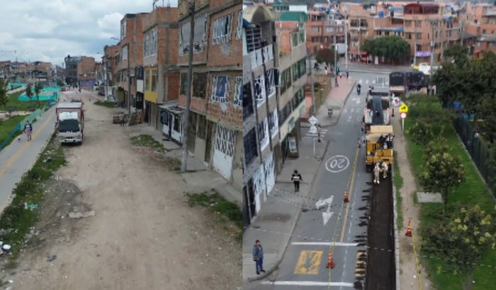 Bosa recibe arreglo de vías tras 30 años de olvido Adiós al pantano