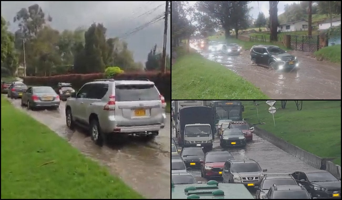 Calles inundadas en Bogotá, 30 de noviembre de 2025