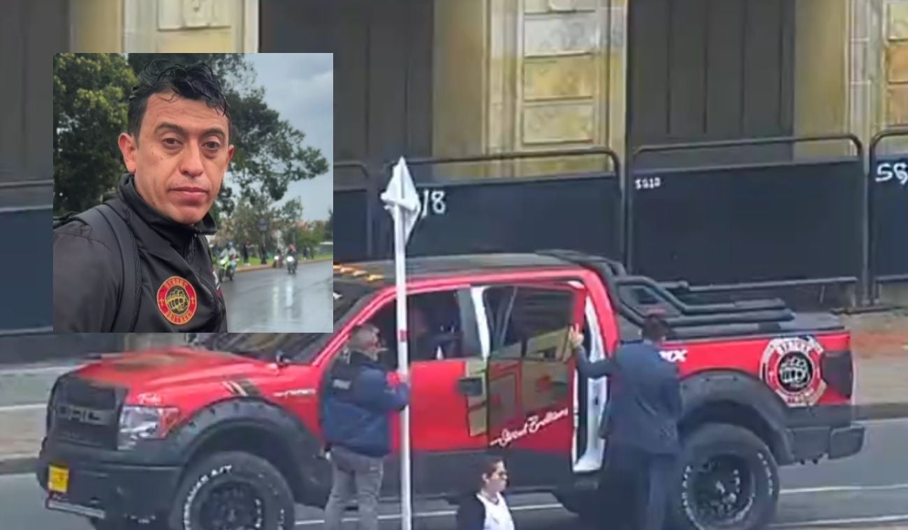 Camioneta de Fuchi armó trancón por mal parqueo 24 minutos de caos