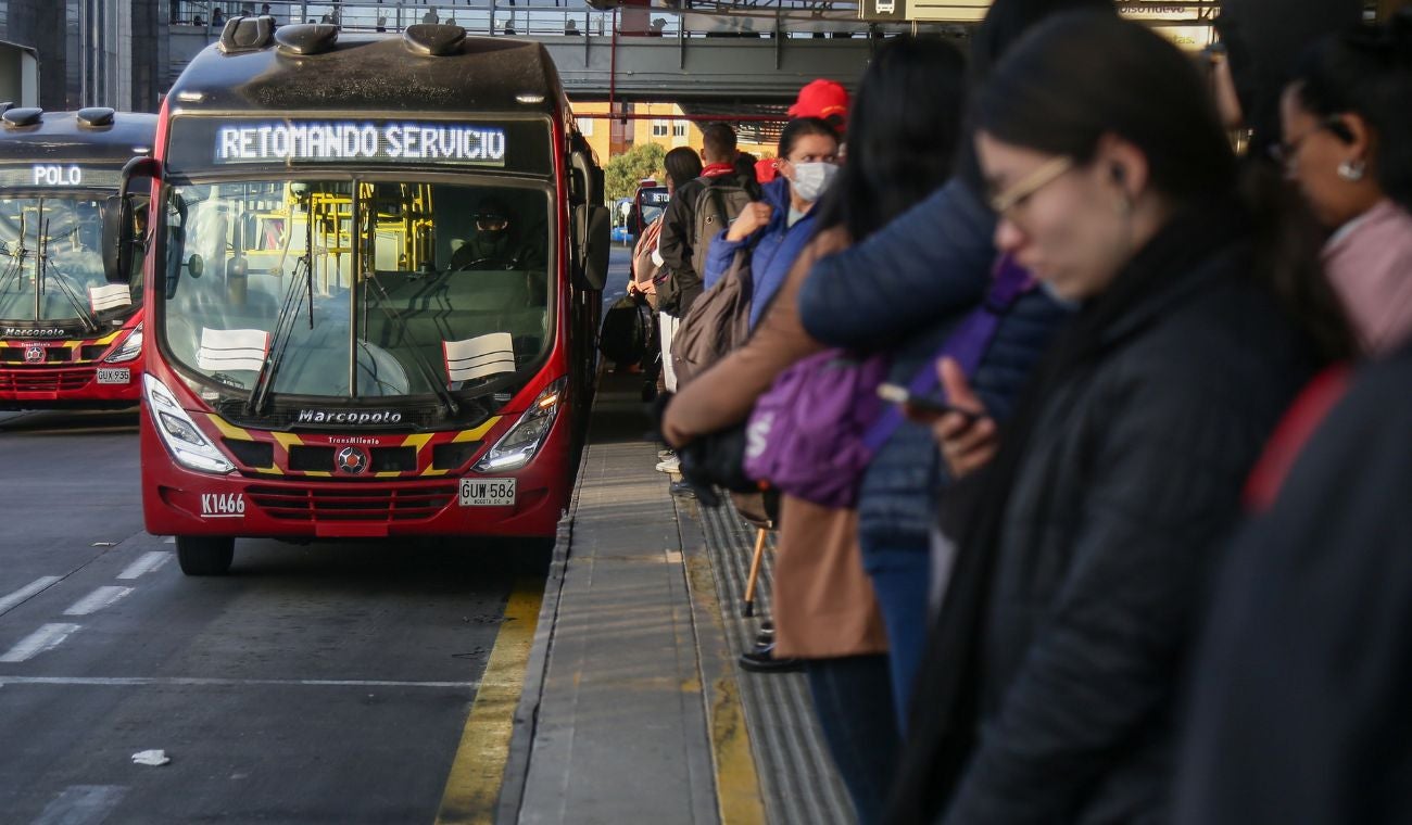 Usuarios de TransMilenio en Portal