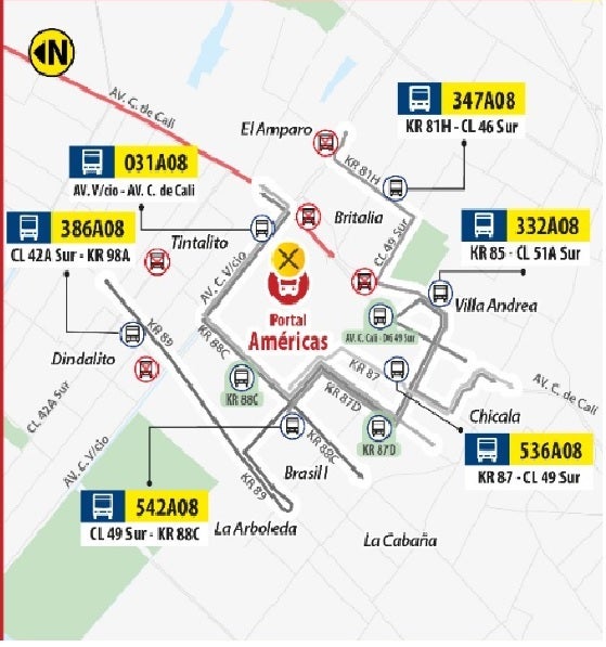Cierre del Portal Américas y Es. Biblioteca el Tintal